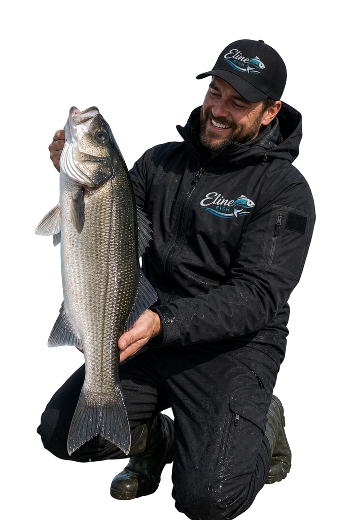 Notre pêcheur Eline Fish avec sa prise du jour